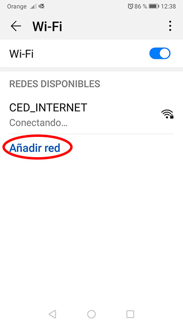 Android añadir red